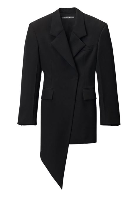 Abito corto in stile blazer asimmetrico in nero Alexander Wang - donna